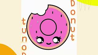 How to Draw Cute 🍩DONUT🍩 Step By Step, Draw Cute Inspiration for kids #cute #drawing #youtuber