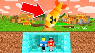 BUNKER SECRETO vs. BOMBA NUCLEAR no Minecraft!