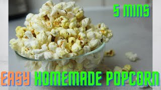 popcorn on the stove | Popcorn in Prestige steel Casserole | Telugu