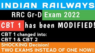 RRC Gr-D Shocking Update| Railways| CBT 1 modified into Two Separate Exams! Must Watch.