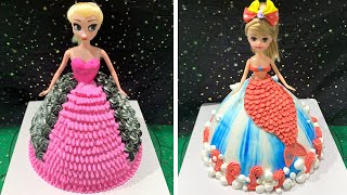 Amazing Doll Cake Decoration Techniques | Most Satisfying Barbie Cake Decorating Tutorials