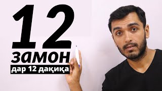 Ҳамаи замонҳои забони англисӣ дар як дарс! | All 12 English Tenses in 1 video.