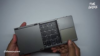 Unboxing Foldable Bluetooth Keyboard With Touchpad