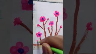 water colour painting with earbuds ❤️#shortvideo #viralvideo #creativitywithaera #art #artandcraft