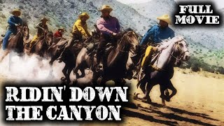 RIDIN' DOWN THE CANYON | Roy Rogers | Full Western Movie | English | Wild West | Free Movie