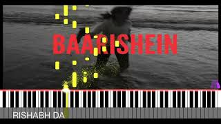 Baarishein Piano Cover | BGM | Anuv Jain | Rishabh DA