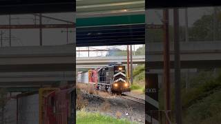 The hill in Tinton Falls, NJ gives the D&RR #railroad #train a little work along Pine Brook Road.