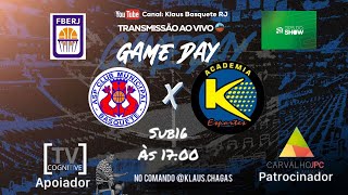 AO VIVO | Jogo de basquete | Municipal x K Esportes sub16 pelo CEMB da @FBERJPLAY