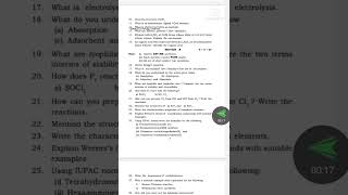 ts inter 2nd year chemistry model paper 2022