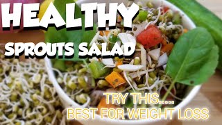 Healthy sprouts Salad / Best for Weight Loss     | The Pepperific |