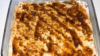 Butterscotch bread pudding | delicious pudding