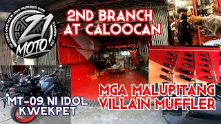 ZERO ONE MOTO 2ND BRANCH AT CALOOCAN | VILLAIN MUFFLER / MOTOR PARTS-ACCESS-GEARS | MT-09 NI KWEKPET