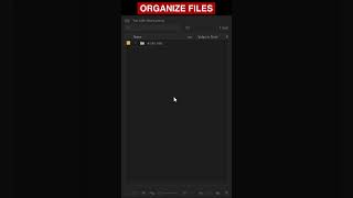 Organize files in premiere pro #organize #premierepro