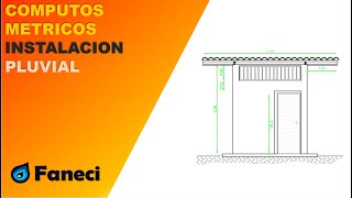 CALCULO DE COMPUTOS METRICOS DE INSTALACION PLUVIAL✅