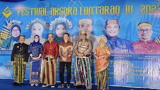 Pembukaan Festival Aksara Lontara IV 2023 dan Pameran Perpustakaan Se Sulawesi Selatan