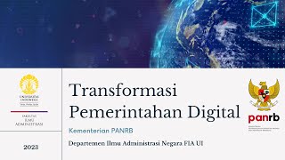 Transformasi Pemerintahan Digital Indonesia - Institutional Visit ke Kemenpanrb