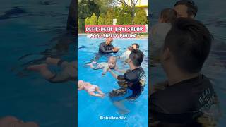 Detik Detik Bayi Sadar Pool Safety Penting😱 #aquababies #aquababiesjakarta #bayiberenang #ngakak