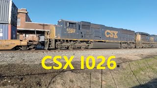 CSX I026 at the L&N Freight Depot with 7212, 4569 and 3035