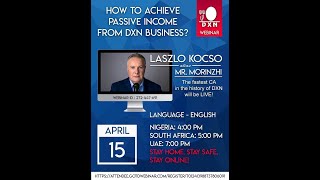 How to achieve passive income from DXN business   Kócsó László CA