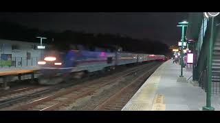 Tarrytown, NY up-close - MNR express train, October 29, 2024