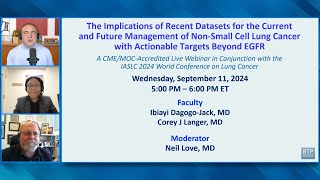 Recent Datasets for the Current and Future MGMT of NSCLC with Actionable Targets Beyond EGFR