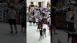 Philippines Manila shopping mall it's summer time good for walking mental health seniors