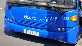 *Hoover* Bluestar Scania N230UD Omnicity 1128 (HF58 KCE) on the 16 to Townhill Park