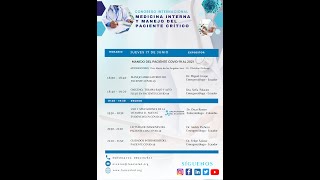 CONFERENCIAS JUEVES 17 DE JUNIO Congreso Internacional de Medicina Interna 2021