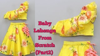 Lehenga choli cutting & stitching for 5 year girl | Baby lehenga choli cutting & stitching | Lehenga