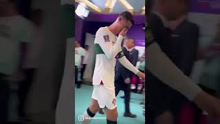 cristiano Ronaldo llora al quedar eliminado del mundial de Qatar 2022