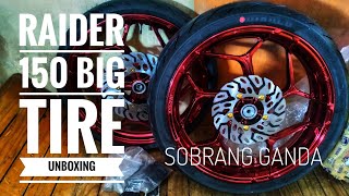 Big Tire Unboxing Asio Mags Pirelli Diablo Rosso Tire [Raider 150]