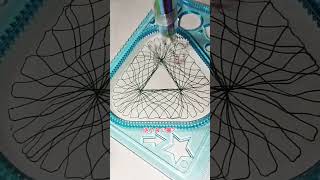 How many rotations did the pen make in total? ?? #Spirograph #satisfying #shorts