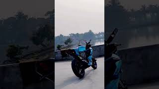 yamaha r15 v3 new look in Blue colour next level modfide #youtubeshorts #shorts #1million #trend