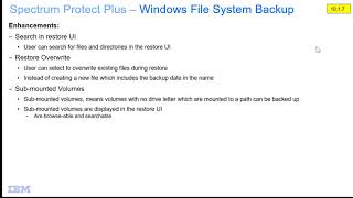 IBM Spectrum Protect Plus 10.1.7 – Windows File Space Protection Enhancements - Demo