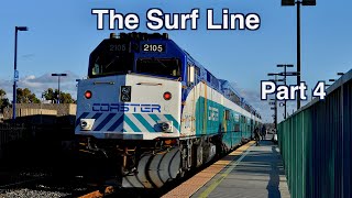 Trains of The Surf Line: Oceanside - Solana Beach California Part 4