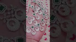 #  onlyAAA Star Cut AD Cz Necklace Set plz like and subscribe my channel @ClassyClosetCo