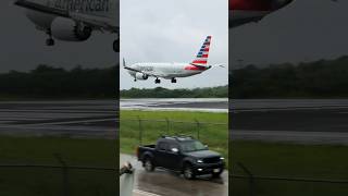 American Airlines B737MAX8 Landing after the passage of Hurricane Tammy #planespotting