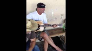 Jammin' on the porch in Terlingua