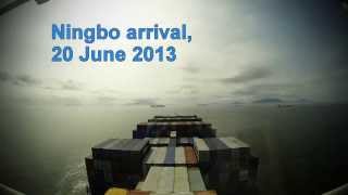 Time-lapse: arrival Ningbo (China)