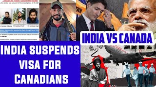 Canada is the new Pakistan. INDIA suspends visa for Canadian nationals