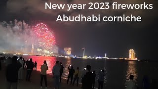 New year Fireworks 2023 at Corniche Abudhabi|Happy New year| UAE