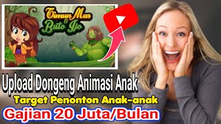 Gampang Buatnya!Ide Konten Dongeng Animasi Anak! Modal Rekam Layar Gajian 29 Juta/Bulan