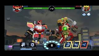 Mighty morphin megazord v s Thunder megazord #powerrangers #mightymorphinpowerranger #gamer #game