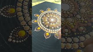 Real time Mandala Dot Art making... #mandala #decor #dotart #dotartist#work in progress