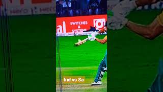 Ind vs South Africa cricket match action ball out of ground