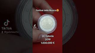 2€ Estonia 2019 moneta bella e rara dedicata alla musica