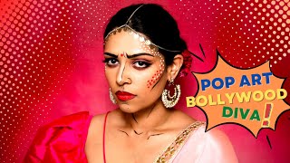 Easy Halloween Makeup - Pop Art BOLLYWOOD DIVA 💖