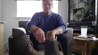 Dr Marten Aztec crazy Horse brown boots