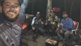 PESCANDO PIAPARA E COMENDO FRITA NO RANCHO CABARÉ COM AMIGOS PESCADORES MS!