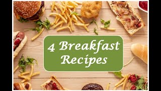 #Breakfast recipes/4 breakfast ideas/Easy and tasty breakfast recipes/Healthy Nashta recipes